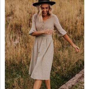 NWOT! Roolee Sky Button Dress